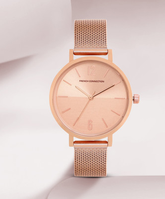French Connection French Connection Rose Gold Analogue Watch for Women - FC007RGM Analog Watch  - For Women