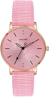 ADAMO 869KPL06 Designer Pink Dial Women's & Girl's Watch Analog Watch  - For Women