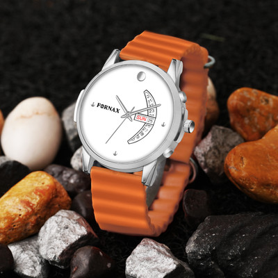 Fornax Fornax GenZ Orange Edition Day-Date Watch Analog Watch  - For Men