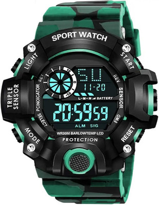 ANSHIKA FASHION Digital Watch Shockproof Multi-Functional Automatic Army Strap New branded Analog-Digital Watch  - For Boys & Girls
