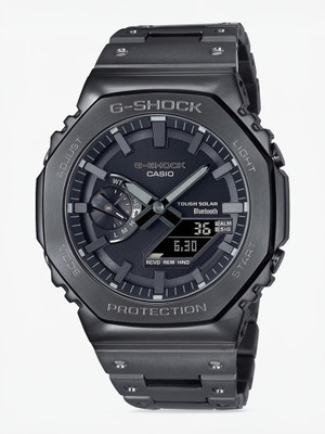 CASIO GM-B2100BD-1ADR G-Shock Black Ip Dial Black Ip Solid Band Analog-Digital Watch  - For Men