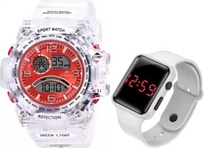 dmash RED AND BLACK DIAL EXCLUSIVE NEW NEW GENERATION STYLISH SPORT WATCH digital WATCH Digital Watch  - For Boys & Girls