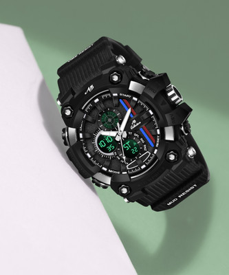 AB Collection AB-005 Shock Resistant Multifunctional Analog-Digital Watch  - For Men