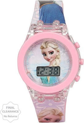 NumberOne Frozen Kids Analog Led Glowing Light Watch for Kids Set of - 1 Digital Watch  - For Girls