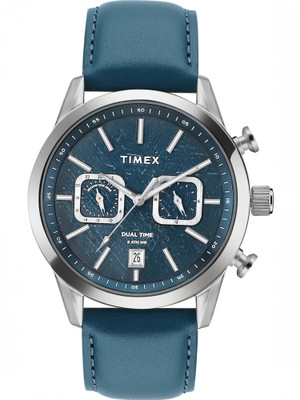 TIMEX Chronograph Dual Time Dark Blue Dial Analog Watch  - For Men
