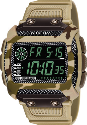EDDY HAGER EH-808-Beige Stylish Working Date Digital Watch  - For Boys