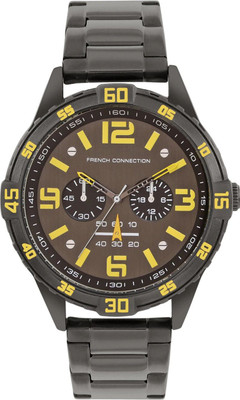 French Connection FCC04GNM Grey Comet Brush Dial | Men's Grey Analog Watch Analog Watch  - For Men