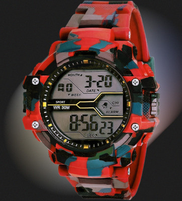 HALA ARMY Military Watch Multi-Function Stylish Sports Silicon Strap & Attractive Look Digital Watch  - For Boys