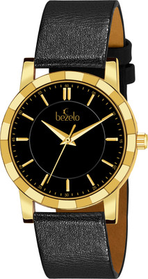 BEZELO GR-36403-P-C-BLACK-LEATHER premium Analog Watch  - For Men