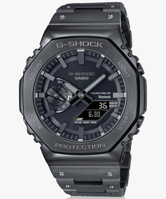CASIO GM-B2100BD-1ADR G-Shock Black Ip Dial Black Ip Solid Band Analog-Digital Watch  - For Men