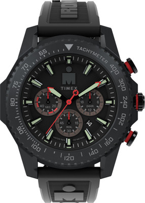 TIMEX TW2W55400UJ Ironman Main Line Black Round Dial Analog Watch  - For Men