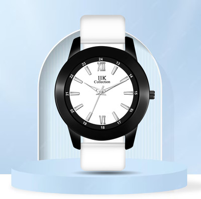 IIK Collections IIK-5016M Watch for Men Round Numerical Dial with Adjustable Flexible Silicon Strap Analog Watch  - For Boys