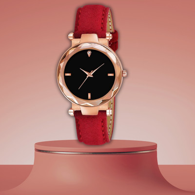 EMPERO EMPERO Crystal Glass Round Analog Watch  - For Women