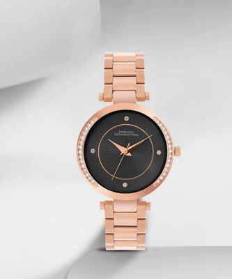 French Connection Sunray Dial Aura Analog Watch  - For Women