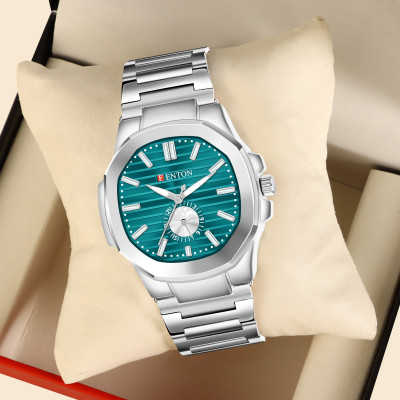 FENTON WATCHES FNTIN-90133 Trendy Classic Series Mesh Chain Stainless Steel Octagone Analog Watch  - For Men
