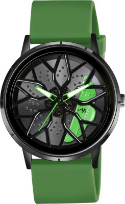 AB Collection Thar Thar wheel watch | Spinning watch | Rotating watch | Gyro watch | Green watch Analog Watch  - For Men