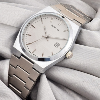 STYLISH GUYS DRM PE Silver White Ex790 Professional Watch For Men Analog Watch  - For Men