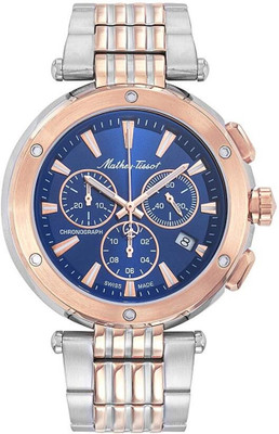 Mathey-Tissot H912CHRBU Swiss Made Neptune Chrono Blue Dial Analog Watch  - For Men