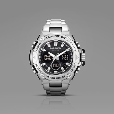 Carlington CT 9107 Steel Endurance Series Analog-Digital Watch  - For Men