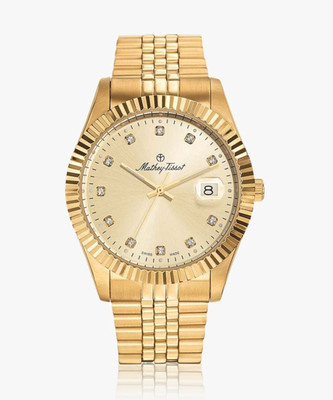Mathey-Tissot H710PDI Swiss Made Quartz Gold Dial Analog Watch  - For Men