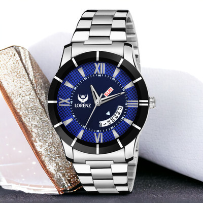 LORENZ MK-1093A Lorenz Day & Date Blue Dial Men's Analog Watch- 1093A Analog Watch  - For Men