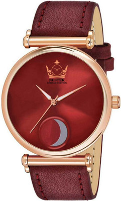 NESTER ROLX0563WN RNEST-151 Leather Strap Boys And Mens Analog Watch Analog Watch  - For Men