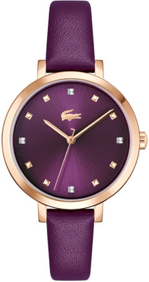 LACOSTE Riga Lacoste Riga Qtz Basic Plum Round Dial Women's Watch / Analog Watch  - For Women
