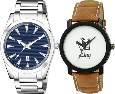 TVILLA White-Black King MZ-LR18 Analog Watch  - For Men