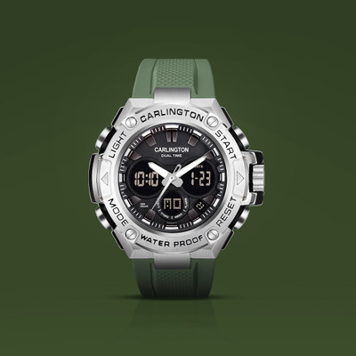 Carlington CT 9107 Green Endurance Series Analog-Digital Watch  - For Men
