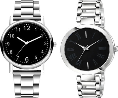 ETLIS Classic Perfect Pair Combo Classic Perfect Pair Combo Analog Watch  - For Couple