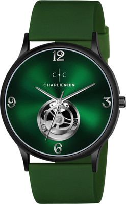 CHARLIEKEEN Luxury Redefined – Open Heart Soft Silicone Analog Watch for Men Analog Watch  - For Men