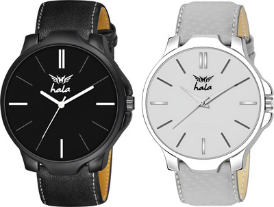 Keep n Touch 1045 Combo of 2 | Silicon Mesh & Leather Straps | Premium Quality Analog Watch  - For Men