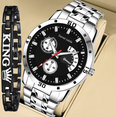 EVRGLOW KING-BLACK-RB-04 NO Analog Watch  - For Men
