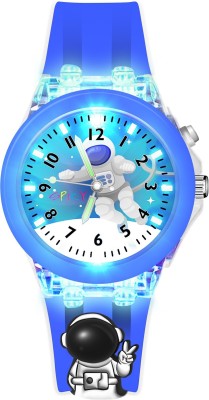 Spiky Spiky 3D Astronaut Cartoon Multi-Function Analog Watch for Kids Boys and Girls Spiky 3D Astronaut Cartoon Analog Multi-Function Watch Analog Watch  - For Girls