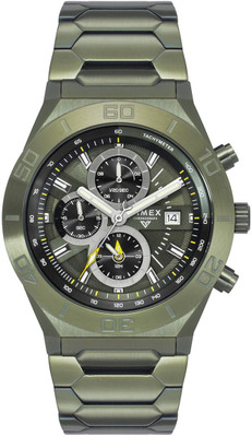 TIMEX TWEG24903 Green Round Dial Chronograph Quartz Analog Watch  - For Men