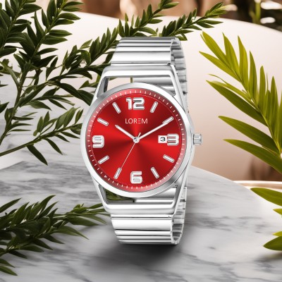 LOREM LR156 Red Dial Date Function UF-LR156 Analog Watch  - For Men