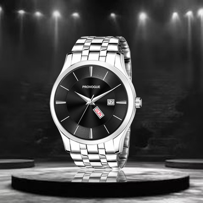 PROVOGUE PRV-218-BLACK Stylish Day and Date Analog Watch  - For Men