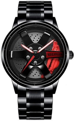 shivora THAR car wheel watch | Spinning watch | Rotating watch | Gyro watch | Red watch Analog Watch  - For Men