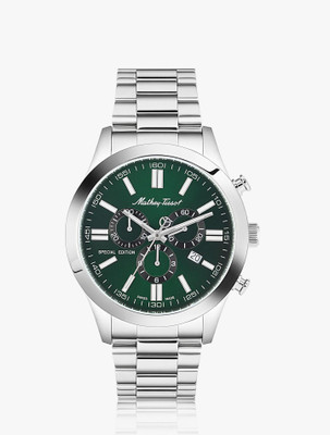 Mathey-Tissot H455CHVE Swiss Made Special Edition Quartz Ronda 5030D Movement Green Dial Analog Watch  - For Men