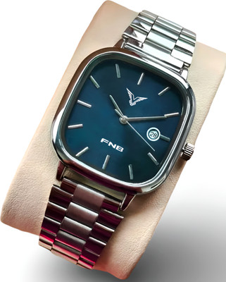 FNB FN-Silver-12-Blue Stylish Men’s Watch Elegnet Design Durable & Trendy Timepiece Analog Watch Analog Watch  - For Men