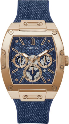 GUESS GW0786G2 Phoenix Blue Tonneau Dial Analog Watch  - For Men