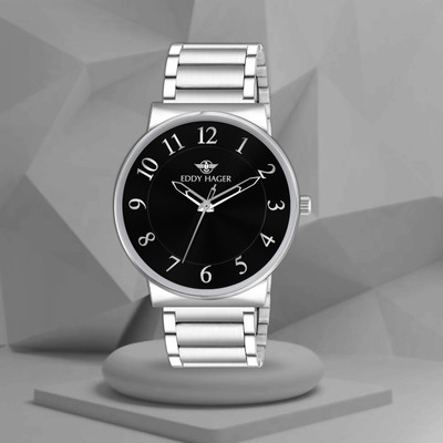 EDDY HAGER EH-288-Black Big Dial Analog Watch  - For Men