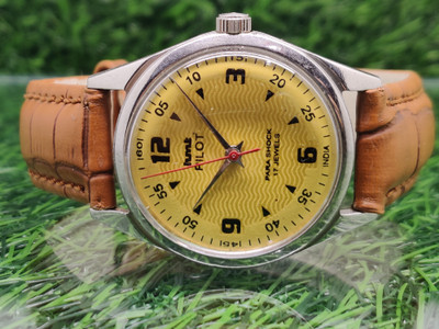 hmt pilot HMT PILOT 17 JEWLLES PARASHOCK RED DIAL MENS FOR WATCH hmt pilot 17 jewels Analog Watch  - For Men