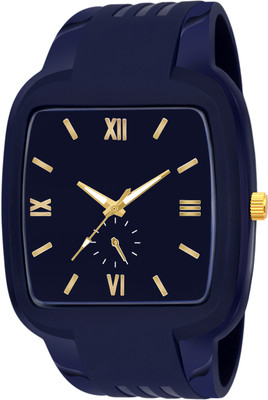 IIK Collection IIK-107M Rectangle Dial with PU Soft Strap Analog Watch  - For Men