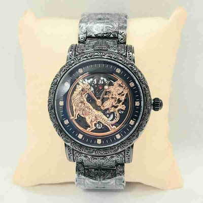 RS TRADER CO LUXURY FASHION LION CURVED DIAMOND DIAL STAINLESS STEEL BLACK CHAIN SRA TRANDY LUXURY FASHION LION CURVED DIAMOND DIAL STAINLESS STEEL BLACK CHAIN SRA TRANDY Analog Watch - For Men RS TRADER CO LUXURY FASHION LION CURVED DIAMOND DIAL STAINLESS STEEL BLACK CHAIN SRA TRANDY LUXURY FASHION LION CURVED DIAMOND DIAL STAINLESS STEEL BLACK CHAIN SRA TRANDY Analog Watch - For Men