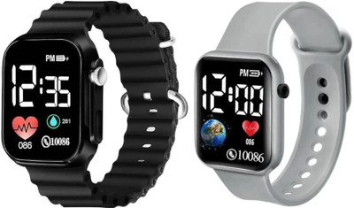 Fash Digital Waterproof LED Display Kids Watch for Boys & Girls Unisex Sport Digital Watch For Men - Women & Children Digital Watch  - For Boys & Girls