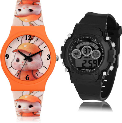 TIMETRANSELEVATE CM711-B1 Analog-Digital Watch  - For Boys