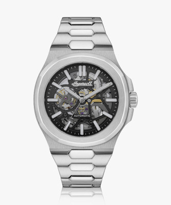 Ingersoll I12501 Mechanical Automatic Black skeleton Dial With Lifetime Warranty Analog Watch  - For Men