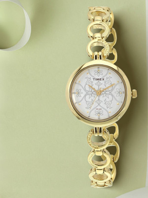 TIMEX Silver-Dial Analog Watch  - For Women