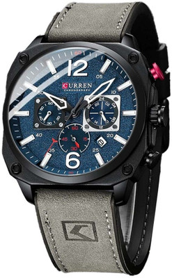Curren Curren 8398 Brown Watches for Men Luxury Stylish Best WristWatch 5 ATM Waterproof Analog Watch  - For Men